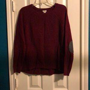 Jcrew Merino Wool Blend Sweater with elbow patches